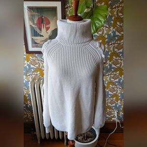 Alice + Olivia Cream Turtleneck Sweater